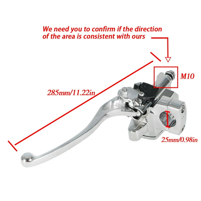 1" 25mm Motorcycle Handlebar Hydraulic Brake Master Cylinder&Clutch