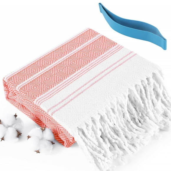 Toalla Genovega de algodón turco de gran tamaño, 188 x 97 cm, secado rápido