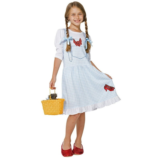 The Wizard of Oz Girls Dorothy Costume Pajama Gown with Fleece Lined ...