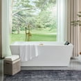 thumbnail image 5 of Vanity Art 59" x 30" Acrylic Freestanding Soaking Bathtub with Overflow and Pop-up Drain Included, 5 of 9