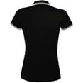 thumbnail image 3 of SOLS Womens Pasadena Tipped Short Sleeve Pique Polo Shirt, 3 of 5