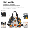 thumbnail image 5 of Herdesigns Outer Space Insulated Lunch Bag for Women Men Adults Large Reusable Lunch Box Space Rocket Leakproof Cooler Tote Bags with Adjustable Shoulder Strap, 5 of 7