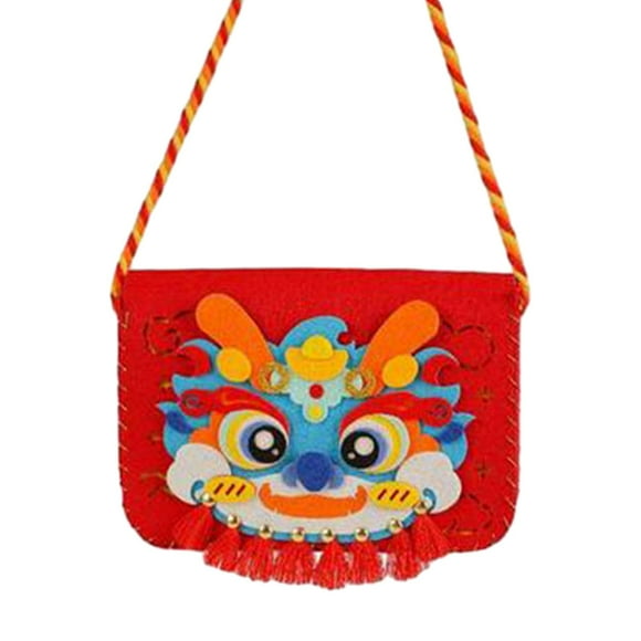 Rongfmy DIY Dragon Boat Festival Bag Kits Creative Handmade for Boys Children Adults Red