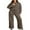 A1 Brown, variant on DOKOTOO Sweatsuits for Womens 2 Piece Outfits Fleece Long Sleeve Zip up Sweatshirt Wide Leg Sweatpants Tracksuit