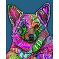thumbnail image 2 of Dean Russo Collection 15x18 White Modern Wood Framed Museum Art Print Titled - Indelible Corgi, 2 of 4