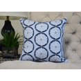 thumbnail image 2 of Simply Daisy, 16 x 16inch, Nautical Geo Lines, Geometric Print Pillow, Blue, 2 of 2