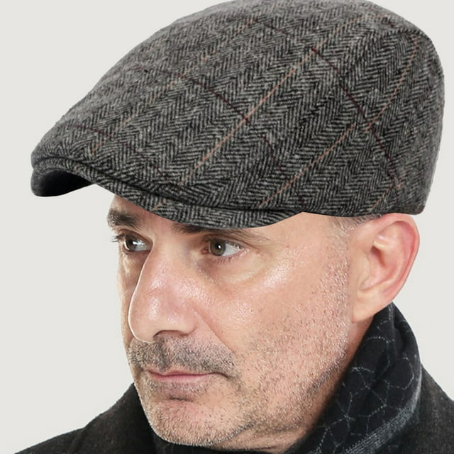 Classic Beret Caps Wool Berets Hat for Middle-aged and Old People Driving Hunting