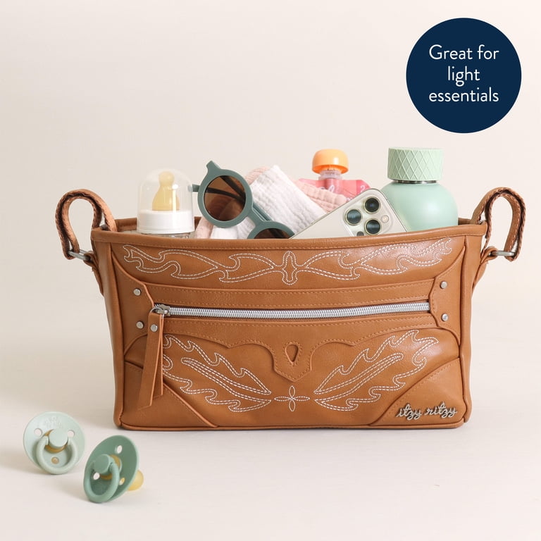 Itzy Ritzy Stroller Caddy, Faux Leather Organizer photo 3