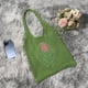 thumbnail image 4 of Bolso portátil Colcomx Accesorios grandes suaves estéticos compras tejidas Verde, 4 of 5