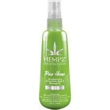 Limited Edition Pure Hemp Herbal Bath, Body, Massage Oil 4.2