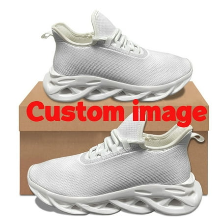 

Creative Geometric Printing Women s Casual Vulcanized Shoes Tribal Stripe Design Lace Up Jogging Shoes Lightweight Sneakers
