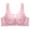 Pink, variant on Bras for Women Wirefree Drawstring Push up Bra Strapless Large Size Thin Lace Bra Gathered Without Steel Ring Comfortable Fixed Adjustable Breast Collection Cotton