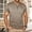 Khaki, variant on CHENHANN Men T Shirts Short Sleeve Button Down Crewneck Henley Shirt Loose Fit Dark Gray Button Shirt Gym Shirts Men