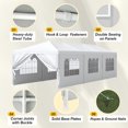 thumbnail image 5 of Devoko 10' x 30' Outdoor Gazebo Wedding Party Tent Patio Canopy Camping Shelter Pavilion w/Removable Sidewalls Carport Cater BBQ Events, 5 of 7