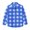 Blue, variant on Kids Little Boys Girls Baby Long Sleeve Button Down Red Plaid Shirt Plaid Girl Boy