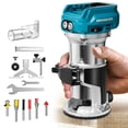 thumbnail image 1 of Enrutador compacto MTiolHig 800W 30,000 RPM para Makita 18V, 1 of 7