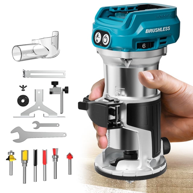 Enrutador compacto MTiolHig 800W 30,000 RPM para Makita 18V