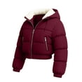 thumbnail image 2 of Womens Premium Midweight Puffer Jacket Insulated Down Red Winter Women Coat-XXL, 2 of 9