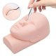 thumbnail image 1 of Cabeza de Maniquí de extensión de pestañas, cabeza de entrenamiento para práctica, muñeca de cosmetología duradera y fácil de limpiar para práctica de, 1 of 8