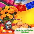 thumbnail image 6 of Day of The Dead (Dia de Los Muertos) Mexican Party Banners, Papel Picado Banner Set (Paper, 12.5-ft x 4; 50ft), 6 of 12