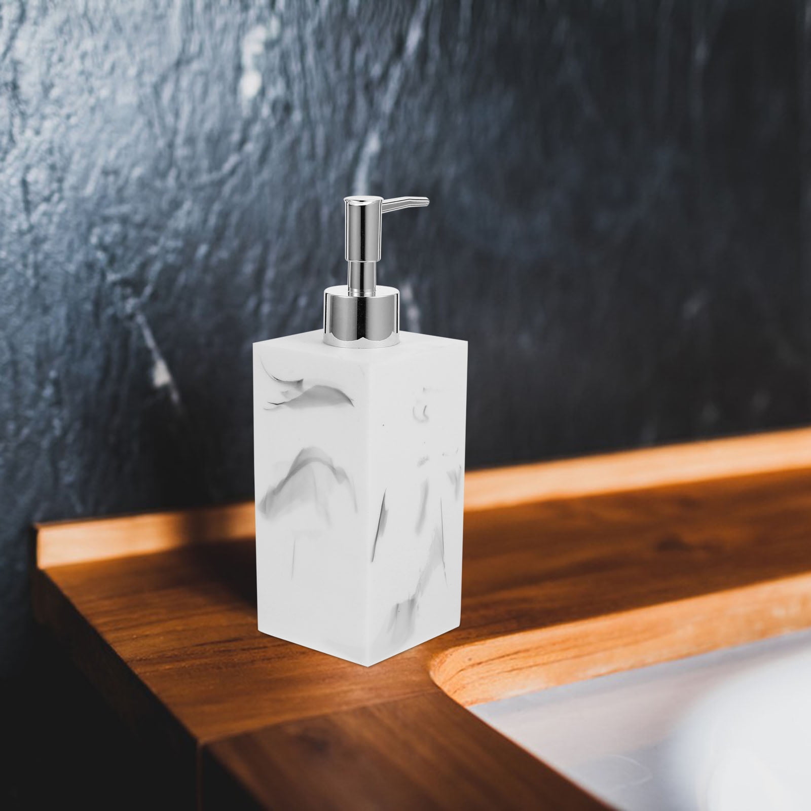 Dytern Hand Soap Dispenser Marbling Soap Dispenser Hand Pump Lotion Dispenser Refillable Shampoo Container Hand Soap Dispenser,7.68"X2.95"X2.95"