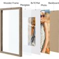 thumbnail image 2 of Vittanly 11x14 Picture Frame, Engineered Wood with Shatter Resistant Plexiglass, Display Pictures 8x10 with Mat or 11x14 without Mat, Photo Frame for Wall Mounting, Grayish Brown, 1 Pack, 2 of 6