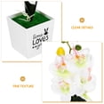 thumbnail image 4 of OULII 1Pack Tabletop Artificial Potted Flower Artificial Moth Orchid for Families, 4 of 8