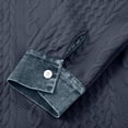 thumbnail image 5 of thefmos Women Plus Size Fall Winter Long Sleeve Knitted Button Down Tops Collared Casual Pullover Sweater Blouses Solid Basic Cardigan for Office Vacation, Navy XL, 5 of 6