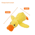 thumbnail image 1 of Juguete de peluche para perros, resistente a mordeduras, sonido para dormir, hacer pato amarillo pequeño para perros pequeños, Golden Retriever Corgi, juguetes para mascotas, 1 of 5