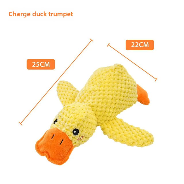Juguete de peluche para perros, resistente a mordeduras, sonido para dormir, hacer pato amarillo pequeño para perros pequeños, Golden Retriever Corgi, juguetes para mascotas