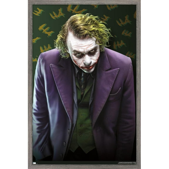 DC Comics - The Joker - The Dark Knight Wall Poster, 14.725" x 22.375" Framed