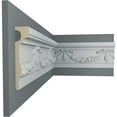 thumbnail image 5 of Ekena Millwork 7 1/8"H x 1 5/8"P x 94 1/2"L Floral Swag Chair Rail (2-Pack), 5 of 6