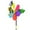 H, variant on Garden Decor Pinwheels Wind Spinners with Metal Stakes Colorful 3D Animal Windmill Outdoor Pinwheel for Yard Garden Lawn Decorations - 21.2"