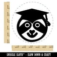 thumbnail image 2 of Graduation Sloth Self-Inking Rubber Stamp Ink Stamper - Black Ink - Large 1-1/2 Inch, 2 of 7