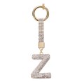 thumbnail image 1 of Encanto de letra Z de Uxcell, encanto de alfabeto de rhinestone para hacer joyas, blanco, 1 of 6