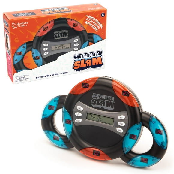 Educational Insights Jeu de Multiplication Slam, Jeu de Mathématiques Électronique Portatif, 8 Ans et Plus