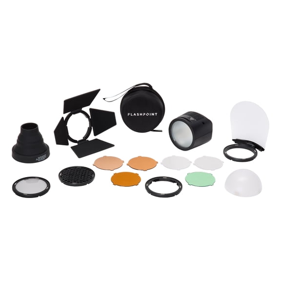 Flashpoint eVOLV 200 Round Flash Head with Accessory Kit (Replacement for Godox H200R & AK-R1)