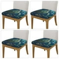 thumbnail image 2 of KLL Artistic Turtle Earth Pattern Seat Covers for Dining Room Chairs,Washable Chair Seat Chair Covers Seat Protector-Four Pieces, 2 of 7
