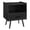 Black, variant on Pemberly Row 24" White Laminate Side Table with Drawer and Open Cubby Shelf