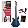 thumbnail image 1 of Guitarra eléctrica LyxPro CS 30» para mano izquierda con accesorios - Azul, 1 of 8