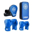 thumbnail image 2 of Guantes de boxeo mitones Kick Pack Set Kick Boxing Strike Pads equipo de boxeo Azul, 2 of 8