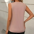 thumbnail image 5 of Wycnly Summer Saving Tank Top for Women Womens Summer Tops Going out Lightweight Comfy Tunic Tank Blouses Fashion Solid Sleeveless T-shirt Girls Sleeveless Shirt, 5 of 5