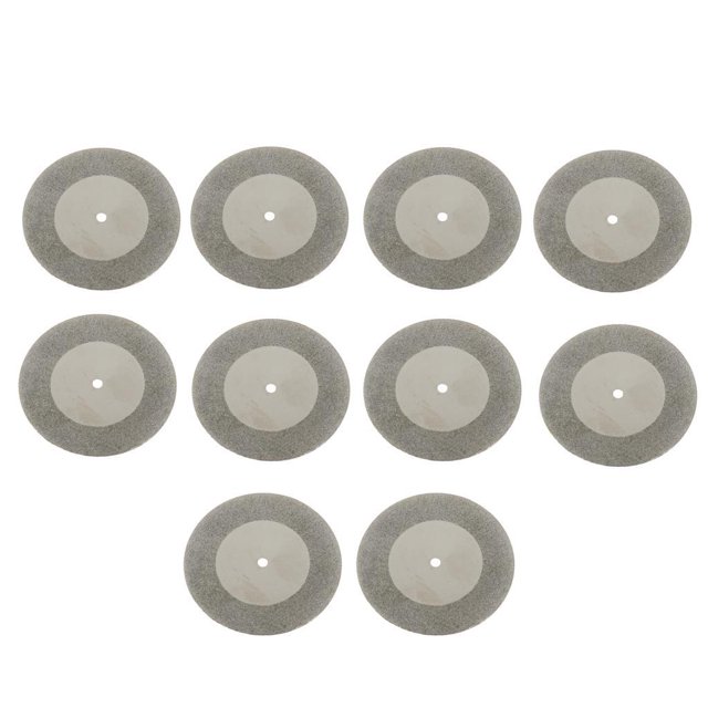Rueda de Corte de Diamante de 10 Piezas con Destornildor de Mandril de 2 Piezas para Discos Hojas de Rueda Piedras Preciosas Juego mm Macarena Conjunto de rueda de corte de diamante
