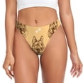 thumbnail image 1 of Disketp sous-Vêtements Sans Couture pour Femmes Imprimé Berger Allemand, String Invisible, Culottes pour Femmes-4TG, 1 of 6
