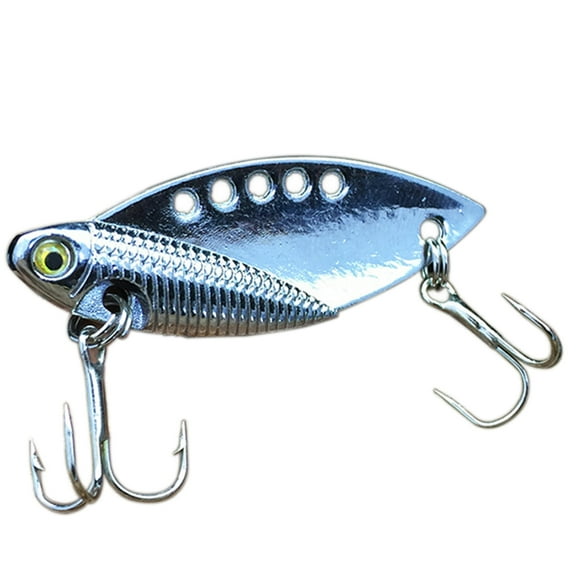 UDIYO Artificial Zinc Alloy Hard Fishing Lure Fish Shaped Bait Tackle with Treble Hook