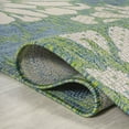 thumbnail image 4 of JONATHAN Y SANTA MONICA 9' Square Area Rug, Zinnia Floral Textured Weave - Cream/Green, SMB110D-9SQ, 4 of 8