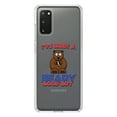 thumbnail image 1 of DistinctInk Clear Shockproof Hybrid Case for Galaxy S20 / S20 5G (6.2" Screen) - TPU Bumper Acrylic Back Tempered Glass Screen Protector - I've Been A Beary Good Boy, 1 of 2