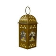 thumbnail image 2 of Dadiaei LED Tealight Mini Lantern, Ramadan Lanterns, Vintage Brown Hanging Candle Lanterns for Halloween, Christmas, Wedding, Diwali Decor, Table Centerpiece Decorative Lanterns, 2 of 6