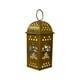 thumbnail image 2 of Mini farol de hierro dorado con luces LED - Ramadán y decoración navideña - Centro de mesa colgante - 9,5x9,5x15cm, 2 of 6