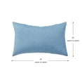 thumbnail image 3 of Greendale Home Fashions 19'' x 12'' Reversible Outdoor Throw Pillow, Set of 2, Denim, 3 of 6